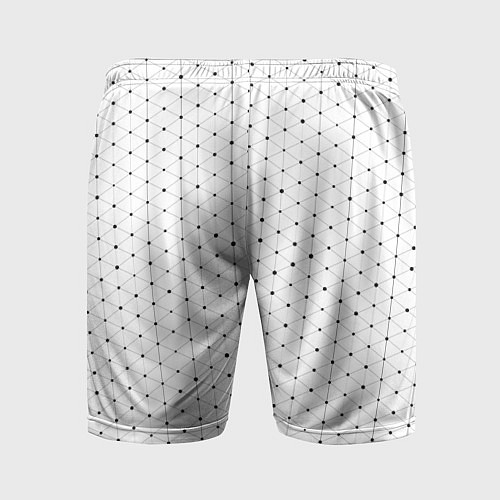Мужские спортивные шорты Danganronpa glitch на светлом фоне: по-вертикали / 3D-принт – фото 2