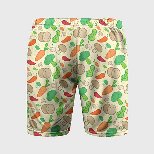 Мужские спортивные шорты Овощной рецепт / 3D-принт – фото 2
