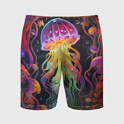 Шорты спортивные мужские Фантастическая медуза, цвет: 3D-принт