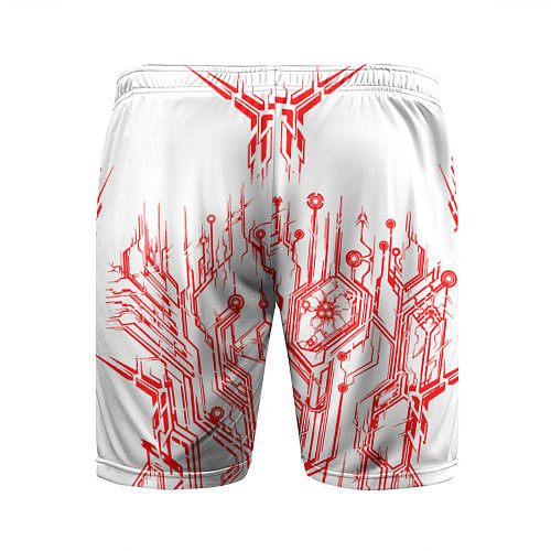 Мужские спортивные шорты Киберпанк-red / 3D-принт – фото 2