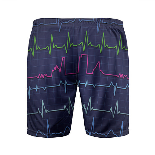 Мужские спортивные шорты Color pulse / 3D-принт – фото 2