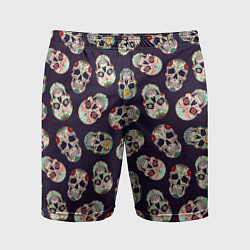 Мужские спортивные шорты Узор с черепами Pattern with skulls