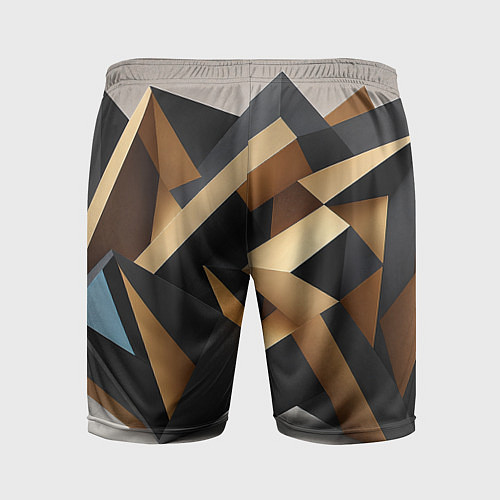 Мужские спортивные шорты Абстрактный куб / 3D-принт – фото 2