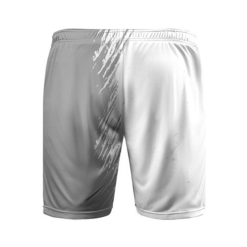 Мужские спортивные шорты Akira glitch на светлом фоне: по-вертикали / 3D-принт – фото 2