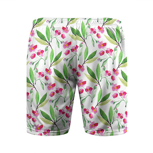 Мужские спортивные шорты Tender flowers / 3D-принт – фото 2