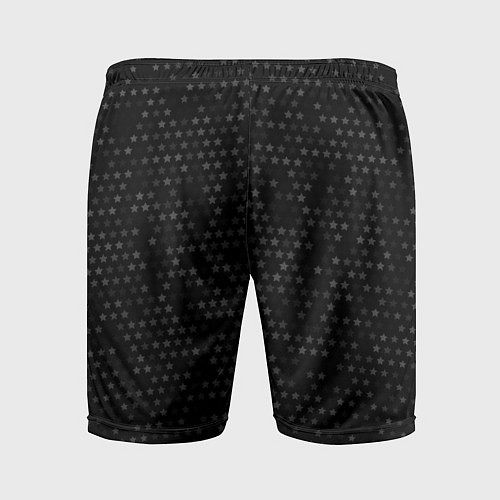Мужские спортивные шорты Behemoth glitch на темном фоне: по-вертикали / 3D-принт – фото 2