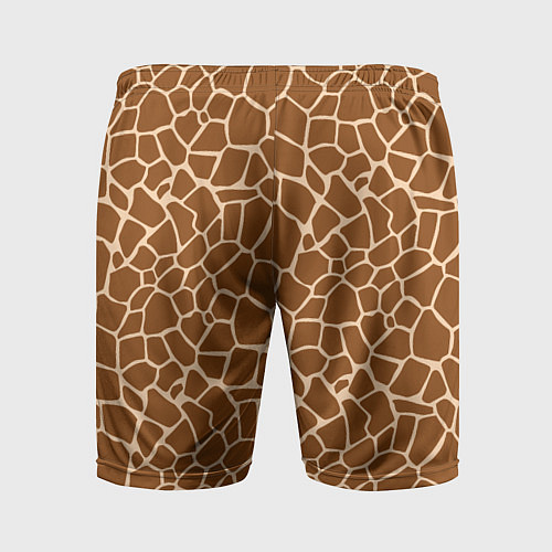 Мужские спортивные шорты Пятнистая шкура жирафа / 3D-принт – фото 2