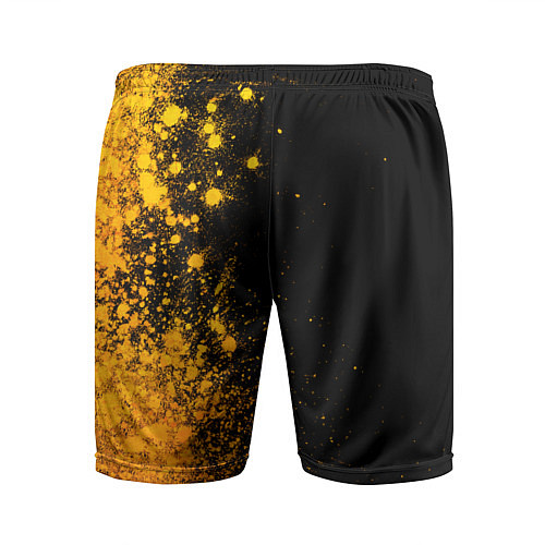 Мужские спортивные шорты Genesis - gold gradient: по-вертикали / 3D-принт – фото 2