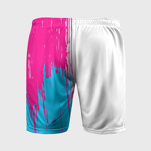 Мужские спортивные шорты Berserk neon gradient style: по-вертикали / 3D-принт – фото 2