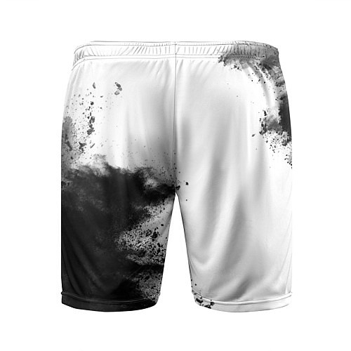 Мужские спортивные шорты Placebo и рок символ на светлом фоне / 3D-принт – фото 2