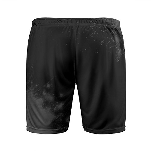 Мужские спортивные шорты Valorant glitch на темном фоне: надпись, символ / 3D-принт – фото 2