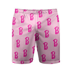 Мужские спортивные шорты Барби паттерн буква B