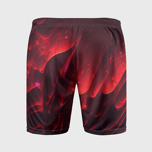 Мужские спортивные шорты Красные огоньки абстракция / 3D-принт – фото 2