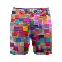 Мужские спортивные шорты Разноцветные лоскутки