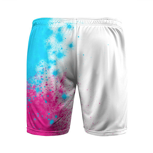 Мужские спортивные шорты JAC neon gradient style: по-вертикали / 3D-принт – фото 2