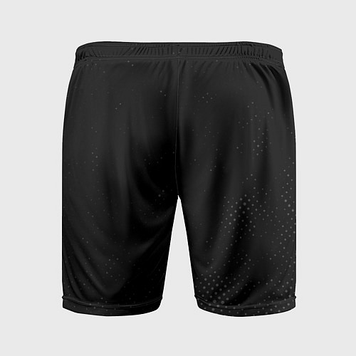 Мужские спортивные шорты Thousand Foot Krutch glitch на темном фоне: по-вер / 3D-принт – фото 2