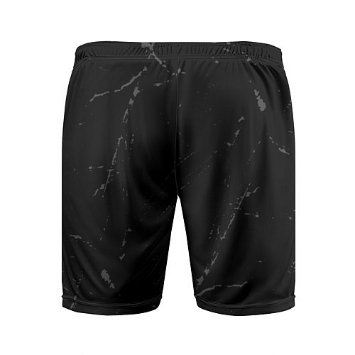 Мужские спортивные шорты Evanescence glitch на темном фоне: надпись, символ / 3D-принт – фото 2