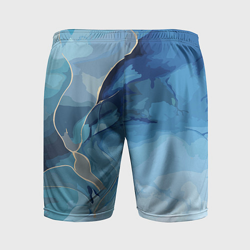 Мужские спортивные шорты Глубокая синева / 3D-принт – фото 2