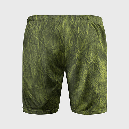 Мужские спортивные шорты Мятая зеленая ткань / 3D-принт – фото 2