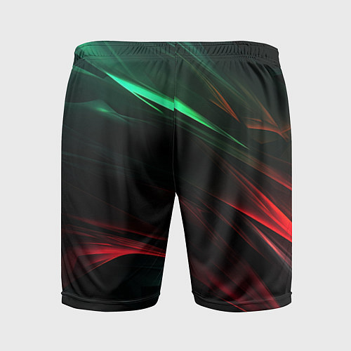 Мужские спортивные шорты Dark red and green / 3D-принт – фото 2