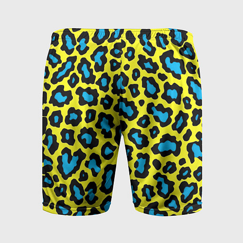 Мужские спортивные шорты Кислотный леопард паттерн / 3D-принт – фото 2