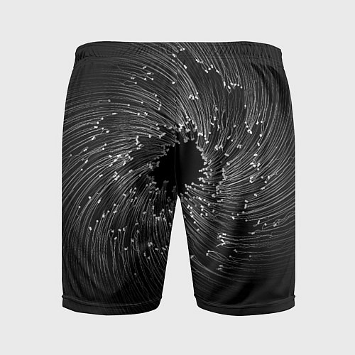 Мужские спортивные шорты Абстракция черная дыра / 3D-принт – фото 2