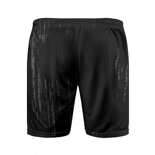 Мужские спортивные шорты Gears of War glitch на темном фоне: надпись, симво / 3D-принт – фото 2