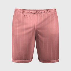 Мужские спортивные шорты Благородный розовый полосатый