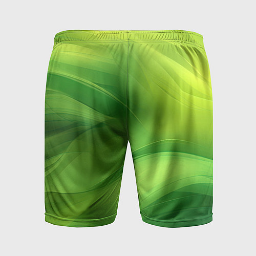 Мужские спортивные шорты Green lighting background / 3D-принт – фото 2