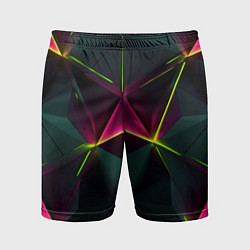 Мужские спортивные шорты Треугольные светящиеся элементы