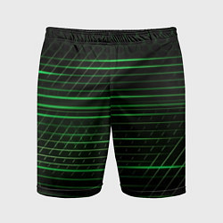 Мужские спортивные шорты Green abstract texture