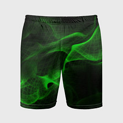 Мужские спортивные шорты Зеленый абстрактный дым