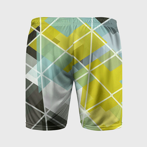 Мужские спортивные шорты Твой стиль геометрия / 3D-принт – фото 2