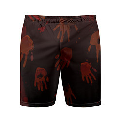 Шорты спортивные мужские Кровавые ладони, цвет: 3D-принт
