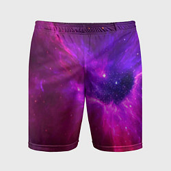 Мужские спортивные шорты Бескрайнее космическое пространство - галактика