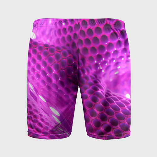Мужские спортивные шорты Розовые объемные соты / 3D-принт – фото 2