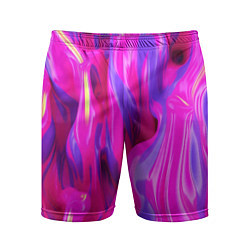 Шорты спортивные мужские Pink blue texture, цвет: 3D-принт
