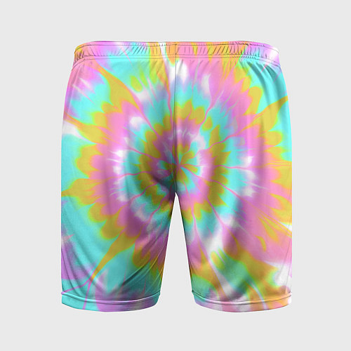 Мужские спортивные шорты Tie-Dye кислотный в стиле барби / 3D-принт – фото 2