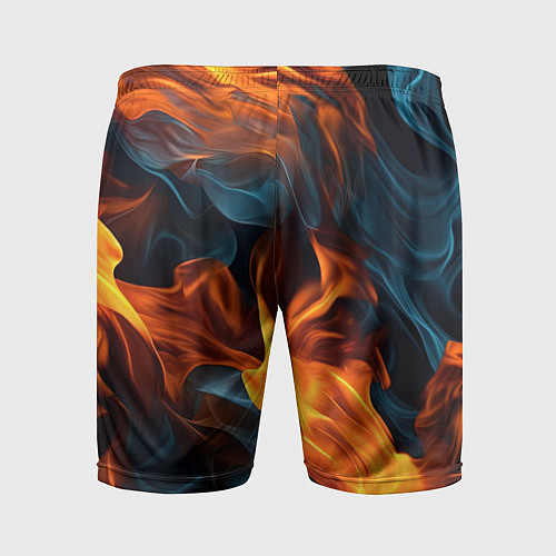 Мужские спортивные шорты Пламя огня / 3D-принт – фото 2