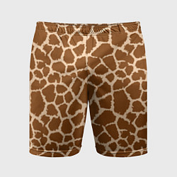 Мужские спортивные шорты Кожа жирафа - giraffe