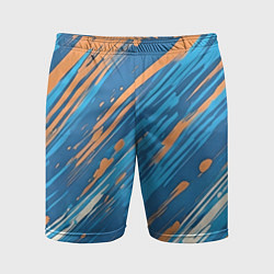 Мужские спортивные шорты Абстракция синяя