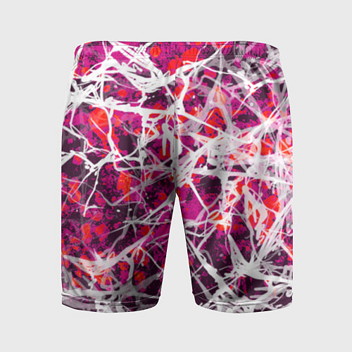 Мужские спортивные шорты Абстракция - черная вдова / 3D-принт – фото 2