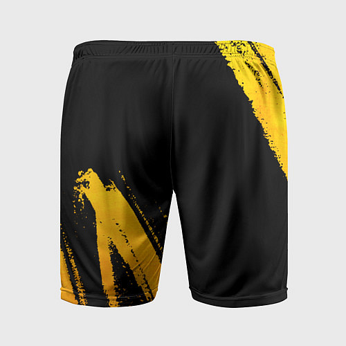 Мужские спортивные шорты Maneskin - gold gradient вертикально / 3D-принт – фото 2
