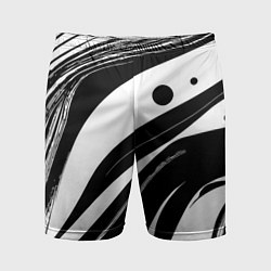 Мужские спортивные шорты Abstract black and white composition