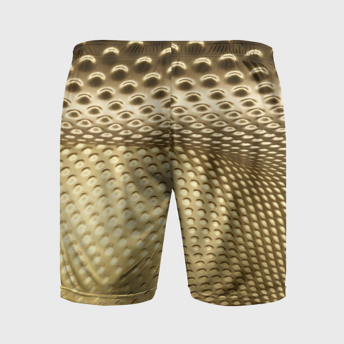 Мужские спортивные шорты Золотая сетка абстракция / 3D-принт – фото 2