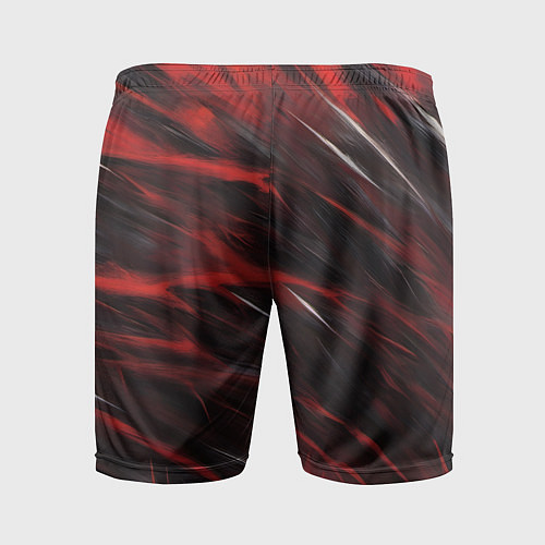 Мужские спортивные шорты Красный шторм / 3D-принт – фото 2