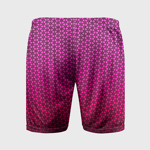 Мужские спортивные шорты Градиент розовый с рисунком / 3D-принт – фото 2