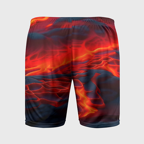 Мужские спортивные шорты Текущая магма / 3D-принт – фото 2