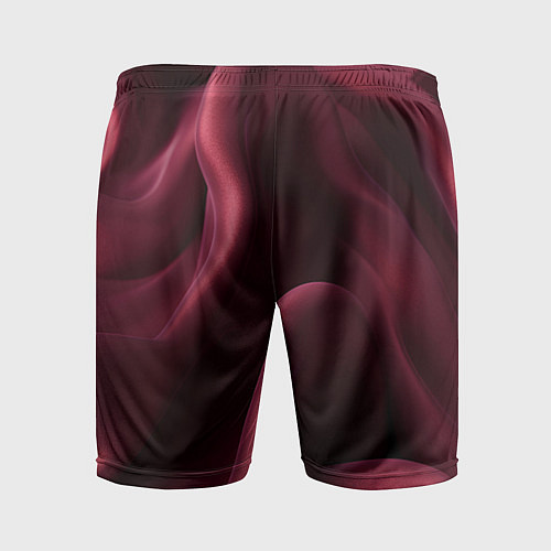 Мужские спортивные шорты Бордовый шелк / 3D-принт – фото 2