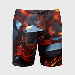 Шорты спортивные мужские Визуальные ритмы в геометрии, цвет: 3D-принт